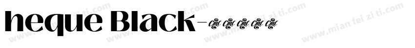heque Black字体转换